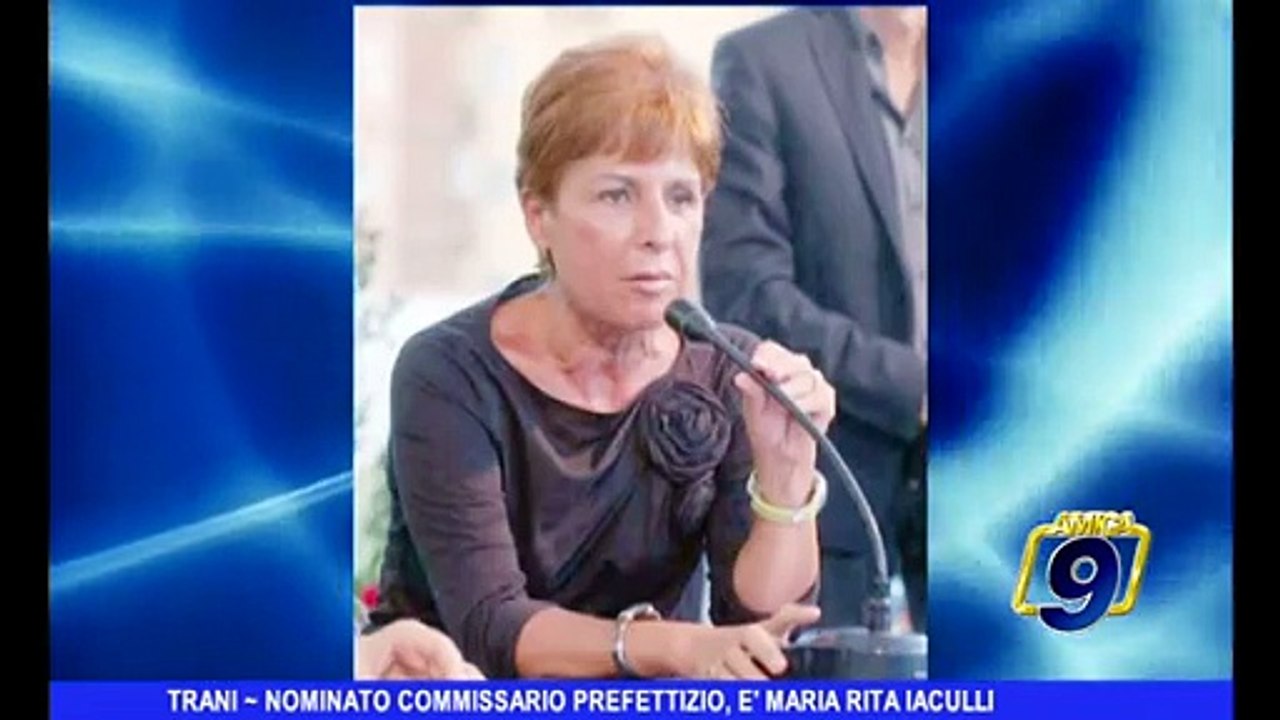 TRANI | Nominato commissario prefettizio, è Maria Rita Iaculli