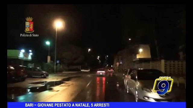 BARI | Giovane pestato a Natale, 5 arresti