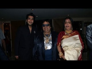 Tanuja, Tanishaa Mukerji @ Bappi Lahiri's 37th Marriage Anniversary Bash !