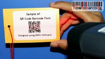 QR barcode label designing & scanning