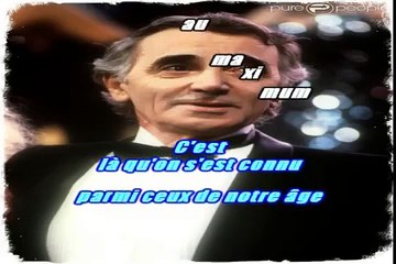 KARAOKE CHARLES AZNAVOUR - Les plaisirs démodés