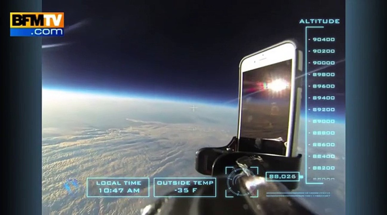 Un iPhone 6 chute depuis la stratosphère avec une protection