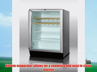 Descargar video: Summit Scr600blcss 55 Cu Ft Capacity Undercounter Commercial Compact Refrigerator Glass Door Stainless Steel Trim