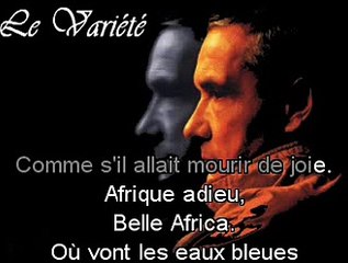 KARAOKE MICHEL SARDOU - Afrique adieu