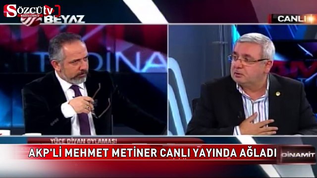 Mehmet Metiner canlı yayında ağladı