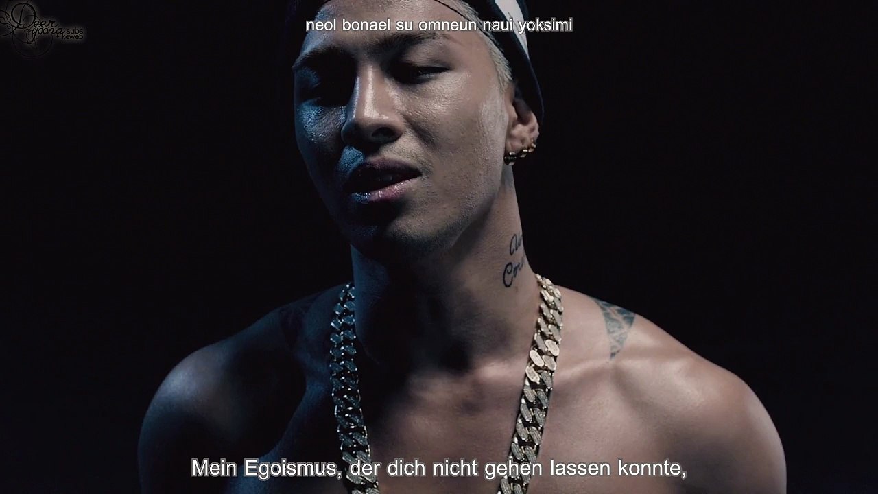 Taeyang - Eyes, Nose, Lips MV [German Subs + Romanization]