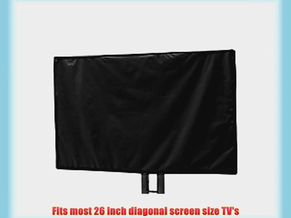 26 Inch Outdoor TV Cover (Front Half Cover) - 13 sizes available