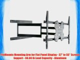 ProMounts Mounting Arm for Flat Panel Display - 37 to 55 Screen Support - 88.00 lb Load Capacity