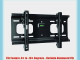 Black Adjustable Tilt/Tilting Wall Mount Bracket for RCA SLD55A55RQ 55 inch LED HDTV TV/Television