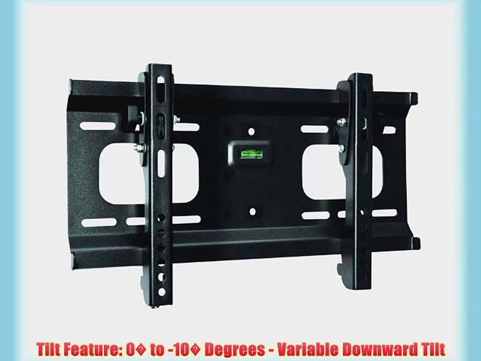 Black Adjustable Tilt/Tilting Wall Mount Bracket for RCA SLD55A55RQ 55 inch LED HDTV TV/Television