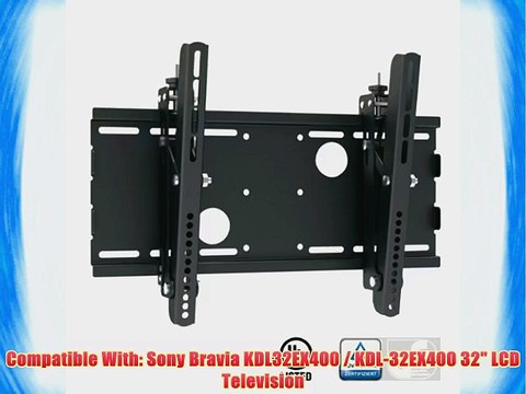 Black Adjustable Tilt/Tilting Wall Mount Bracket for Sony Bravia KDL32EX400 / KDL-32EX400 32