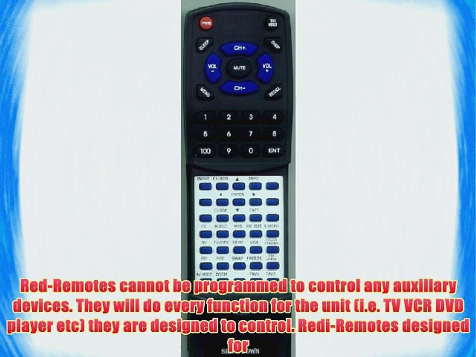 TOSHIBA Replacement Remote Control for 42HM66 CT8008 75003773