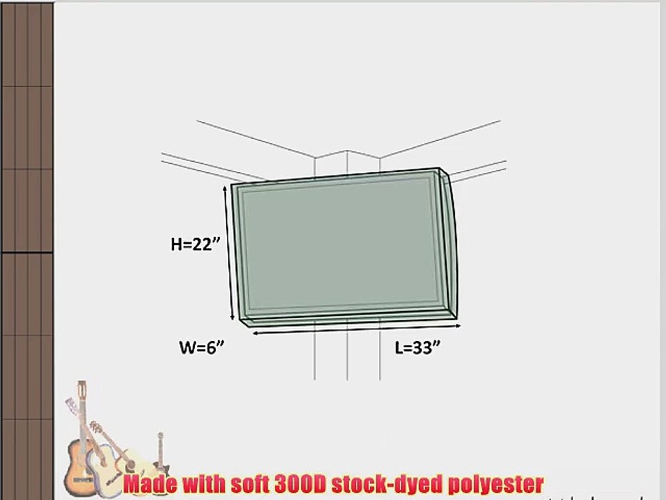 32 Inch Outdoor TV Cover (Front Half Cover) - 13 sizes available