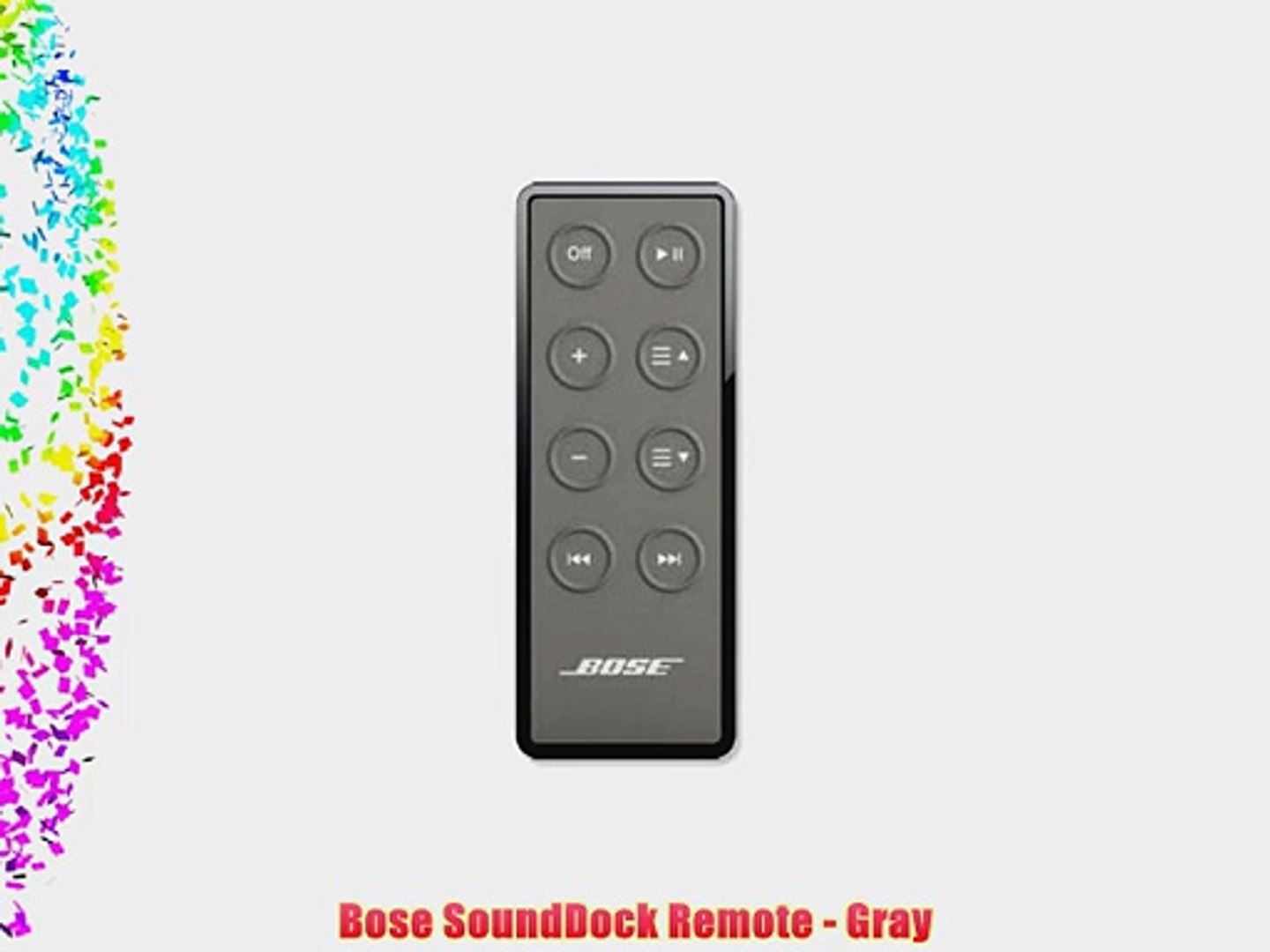 Bose SoundDock Remote - Gray - video Dailymotion