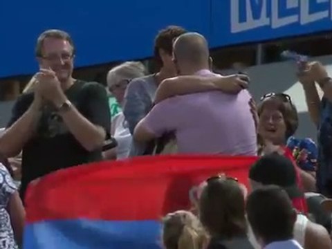 Demande en mariage à l'Open d'Australie