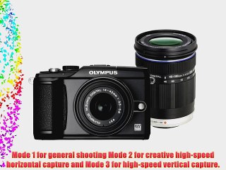 Olympus PEN E-PL2 Black with 14-42 II Black and ED 40-150mm Black M. Zuiko Lenses