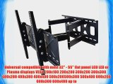 VideoSecu Dual Arm Cantilever TV Wall Mount Bracket for LCD Plasma LED flat Panel Displays