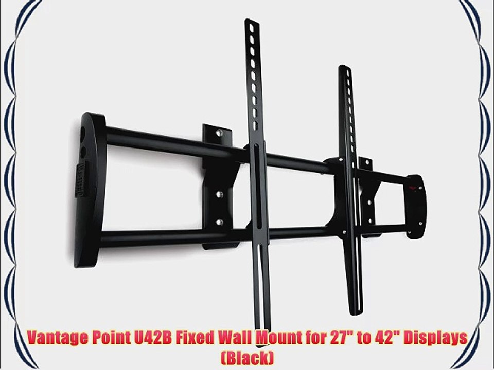 Vantage Point U42B Fixed Wall Mount for 27 to 42 Displays (Black)