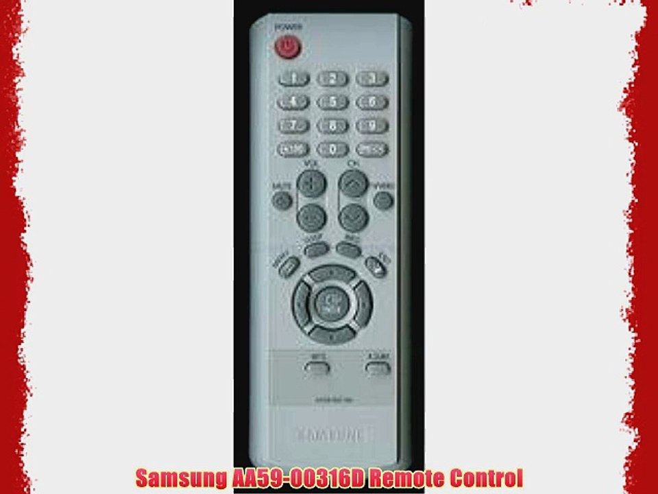 Samsung AA59-00316D Remote Control