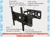 VideoSecu Articulating LCD LED TV Bracket Wall Mount Fits Most Samsung 46 47 50 51 55 60 UN46FH6030