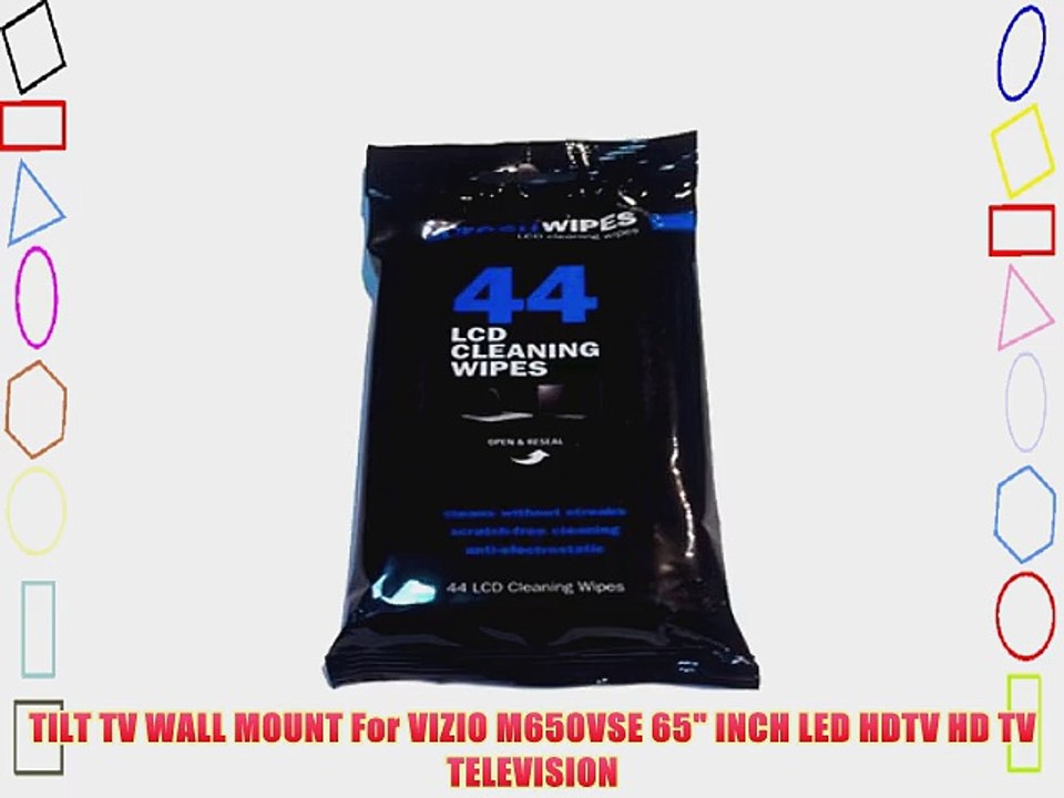 TILT TV WALL MOUNT For VIZIO M650VSE 65 INCH LED HDTV HD TV TELEVISION