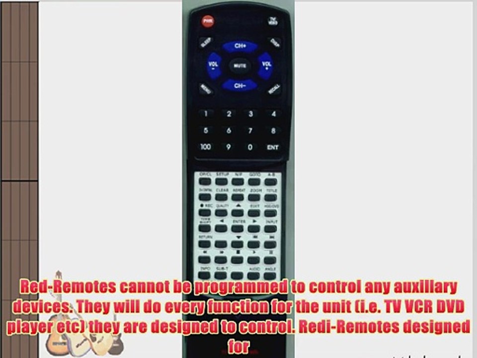 COBY Replacement Remote Control for DVDR1280