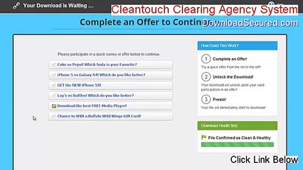 Cleantouch Clearing Agency System (CAS) Full (Cleantouch Clearing Agency System  2015)