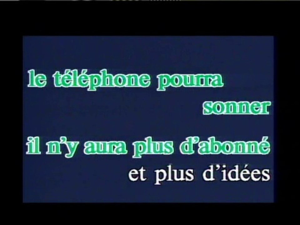 KARAOKE MICHEL BERGER - Le paradis blanc