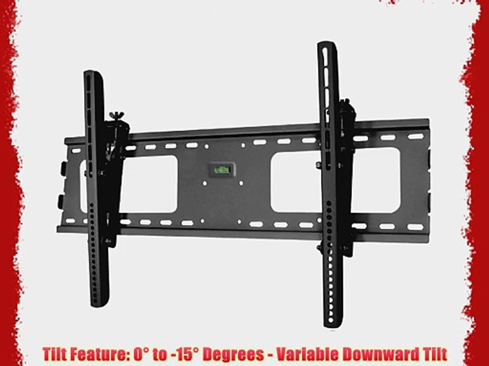 Black Adjustable Tilt/Tilting Wall Mount Bracket for LG 55LM4600 55 inch LED/LCD 3D HDTV TV/Television