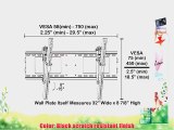 Black Adjustable Tilt/Tilting Wall Mount Bracket for Hitachi L40A105 40 inch LCD HDTV TV/Television