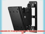 ATDEC TH-1026-VTP Telehook Flat Screen TV Wall Mount with Tilt and Pan for 10-Inch to 26-Inch