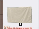 26 Inch Outdoor TV Cover (Front Half Cover) - 13 sizes available
