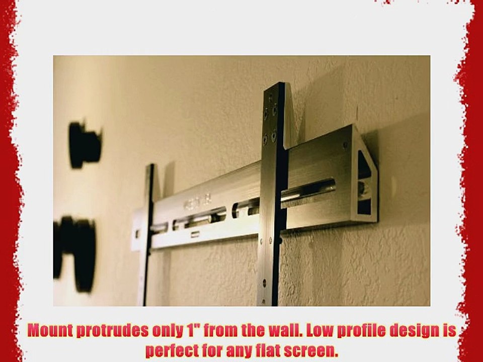 Mighty Mount Medium TV Mount Low Profile Fixed Television Wall Mount. For LCD Plasma LED and