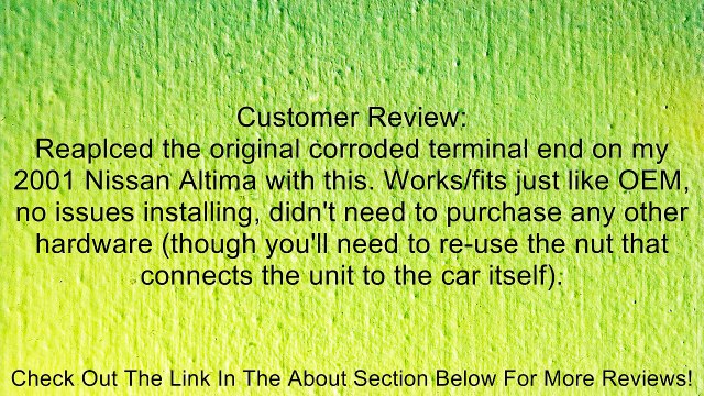 OES Genuine Battery Cable End Review