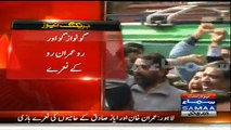 Go Nawaz Go & Ro Imran Ro Chants Outside Election Commission Lahore By PTI And PMLN Members