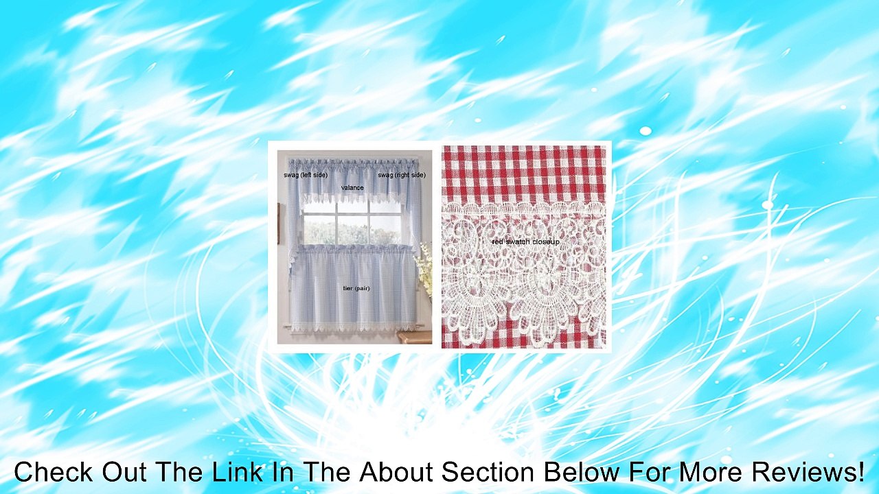 Checkmate Red Kitchen Curtain - 24" tier (pr) Review