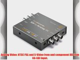 Blackmagic Design Mini Converter SDI to Analog 4K Single Link SD/HD/3G/6G-SDI Input Automatic