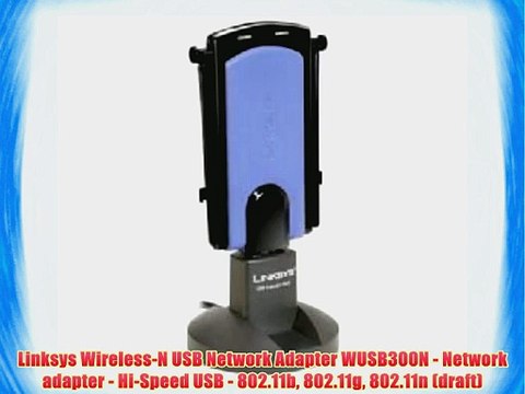 Linksys Wireless-N USB Network Adapter WUSB300N - Network adapter - Hi-Speed USB - 802.11b