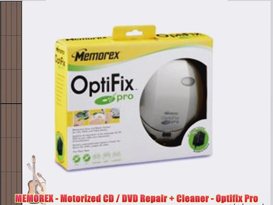 MEMOREX Motorized CD / DVD Repair Cleaner Optifix Pro video