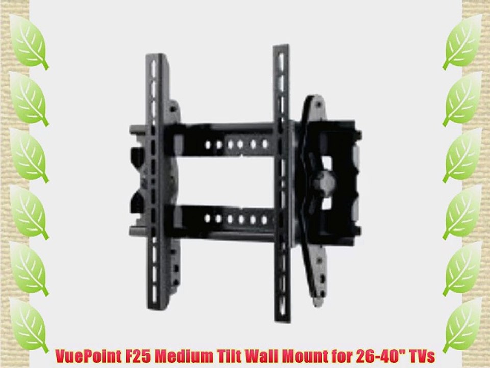 VuePoint F25 Medium Tilt Wall Mount for 26-40 TVs