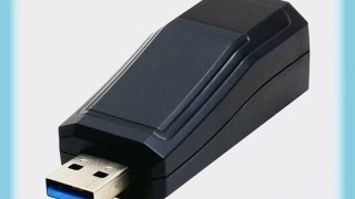 SYBA SD-ADA24032 USB 3.0 10/100/1000Mbps Gigabit LAN Adapter Single RJ45 Connetor Black
