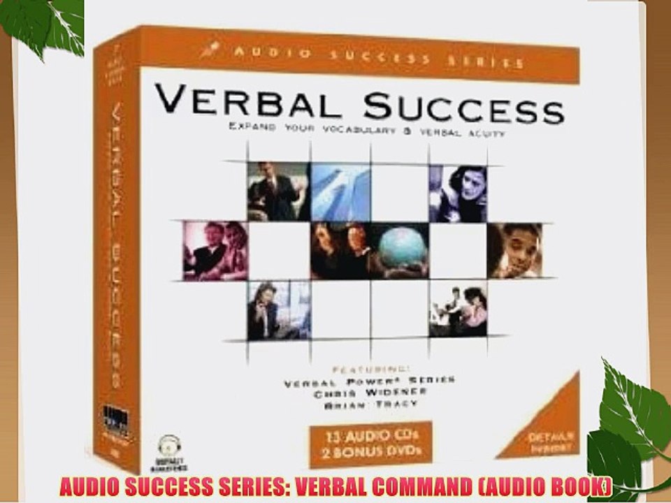 AUDIO SUCCESS SERIES: VERBAL COMMAND (AUDIO BOOK)