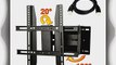 ATC Slim Tilt TV Wall Bracket Mount for 14-40 inch LCD LED PLASMA TV - with HDMI Cable