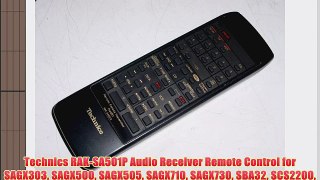 Technics RAK-SA501P Audio Receiver Remote Control for SAGX303 SAGX500 SAGX505 SAGX710 SAGX730