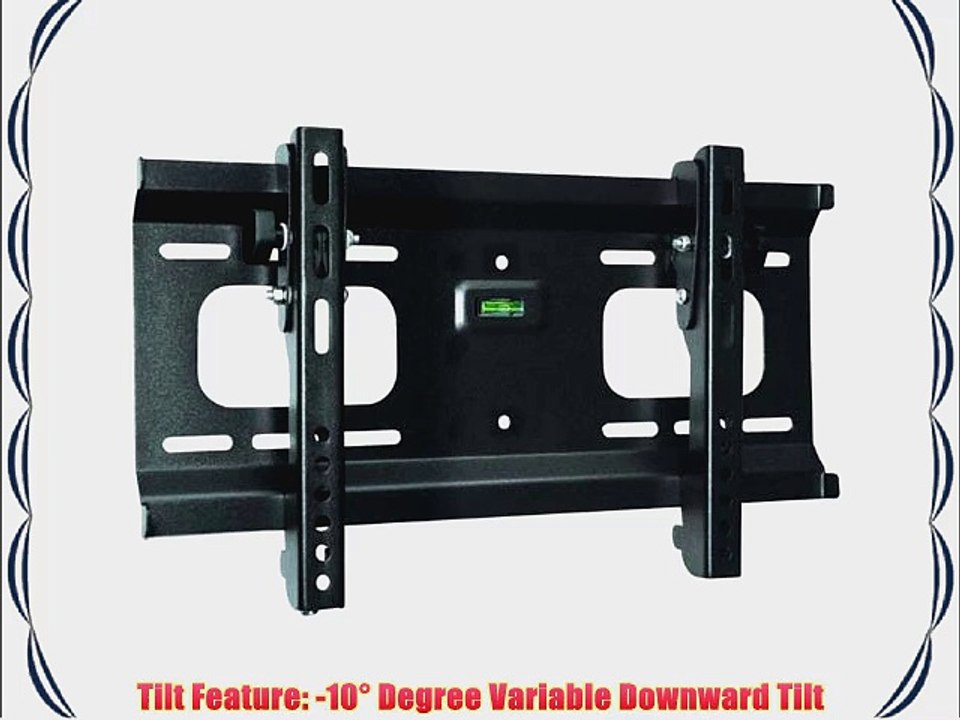 Ultra-Slim Black Adjustable Tilt/Tilting Wall Mount Bracket for Magnavox 32MF301B 32 inch LCD