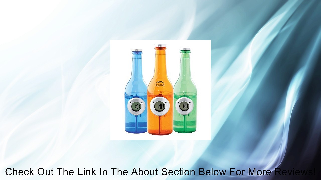 Water Powered Clock in Bottle Shape, Go Green, No Batteries Required Just add water, Blue Review