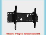 Black Tilting Wall Mount Bracket for Olevia/Syntax 237V LCD 37 inch HDTV TV