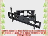 Mount-It! New Universal Adjustable Tilting/Swiveling Articulating Full Motion TV Wall Mount