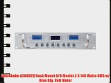 Audiobahn A200X2Q Rack Mount A/B Mosfet 2 X 140 Watts RMS w/ Blue Dig. Volt Meter