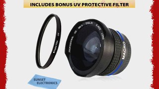 Super Wide Macro 0.40X Fisheye Lens   UV Protection Glass Filter for Canon Powershot SX30 IS